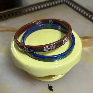 Pair of Cloisonné Bracelets!